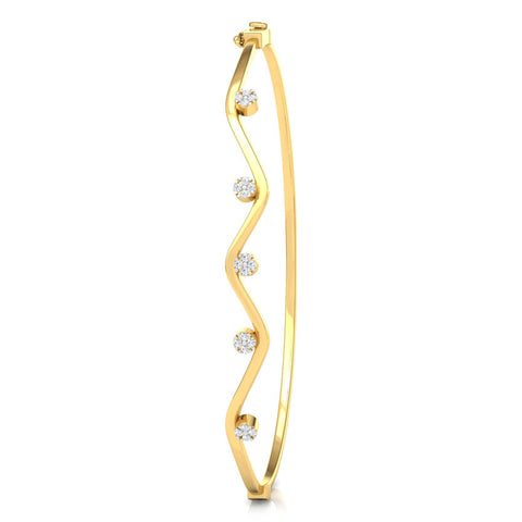 Curvy Cluster Diamond Bracelet