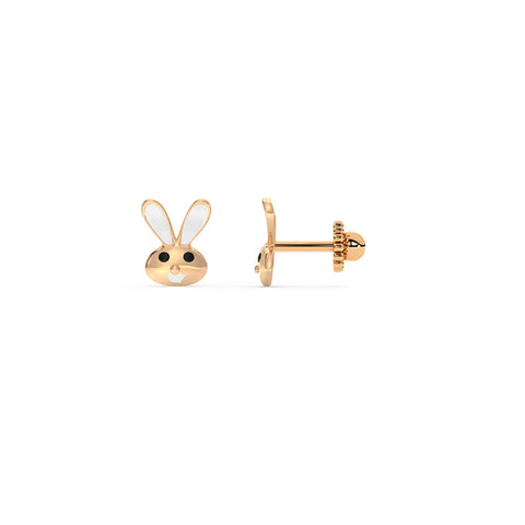 Bunny Kids' Gold Earrings