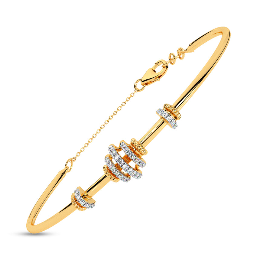 Linear Spark Diamond Bracelet