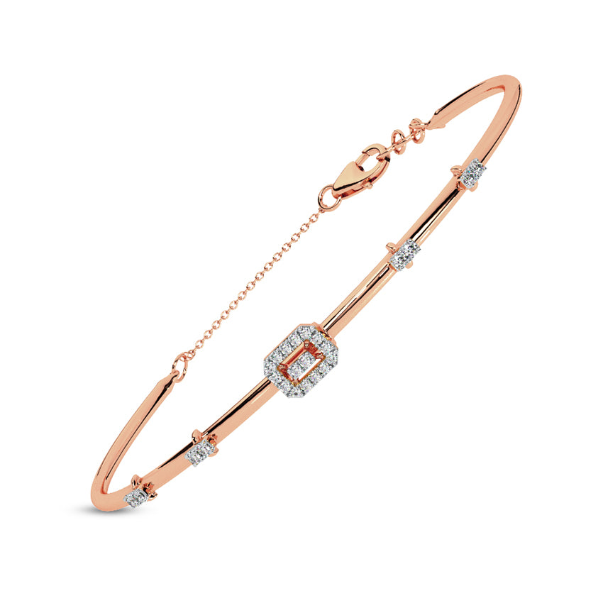 Modern Quad Diamond Bracelet