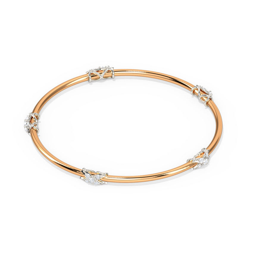 Enfold Infinity Diamond Bangle