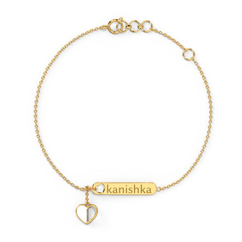 Forever Love Personalised Gold Bracelet