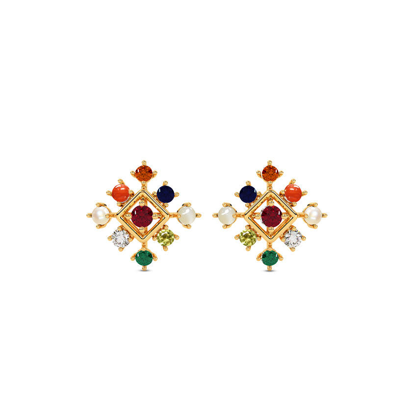 Crest Cascade Navratna Studs