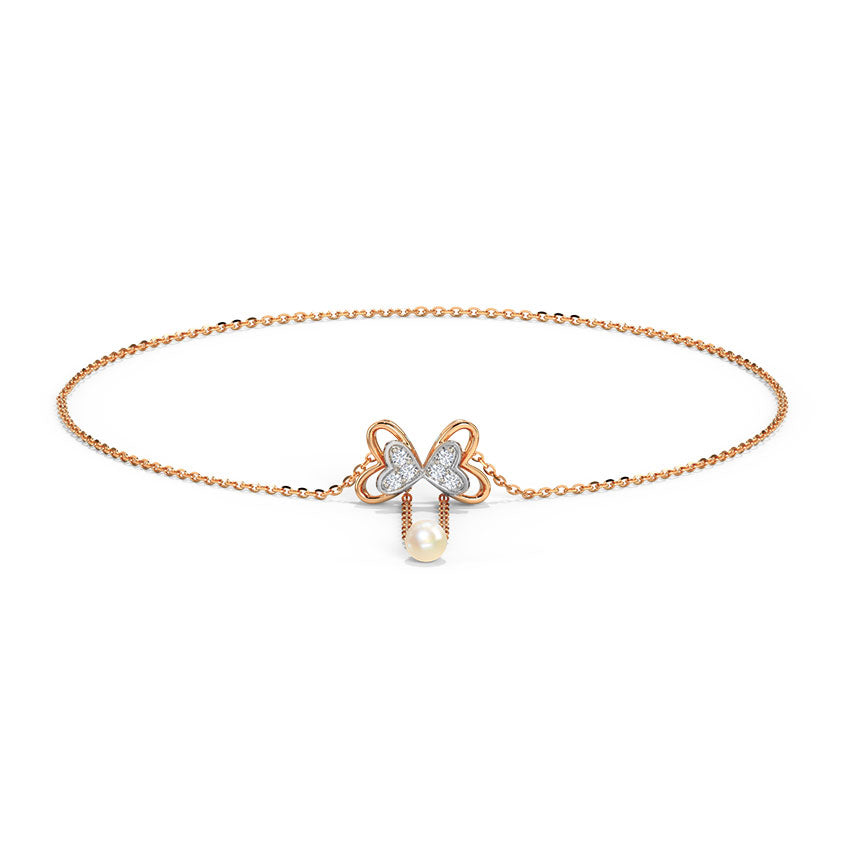 Cute Bow Adjustable Pearl Bracelet