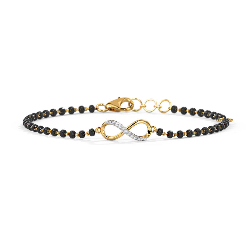 Obi Infinity Diamond Mangalsutra Bracelet