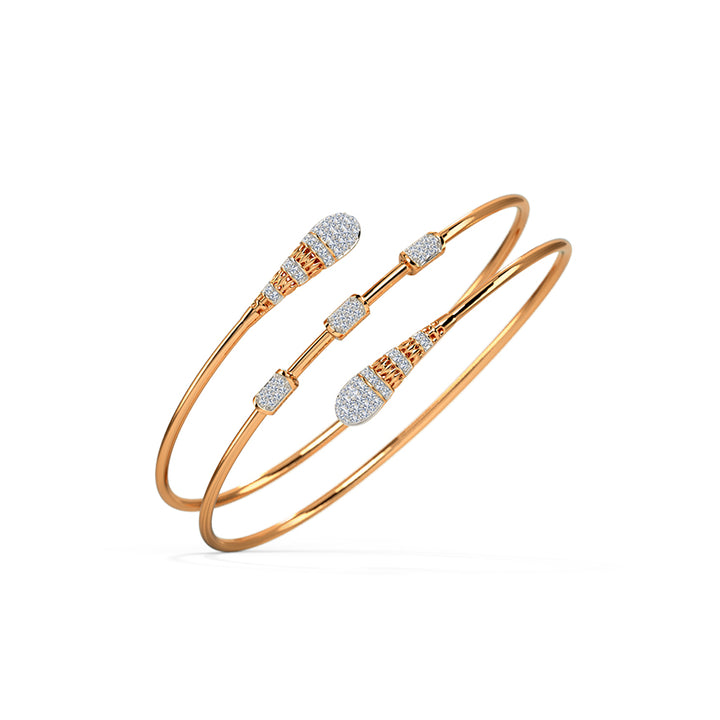 Akansha Spiral Diamond Bracelet