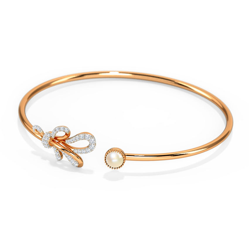 Ribbon Knot Pearl Bracelet