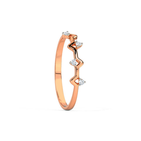 Classic Geometric Diamond Band