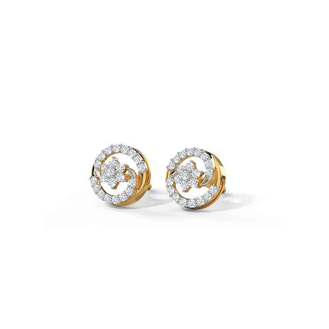 Cheer Cluster Diamond Stud Earrings