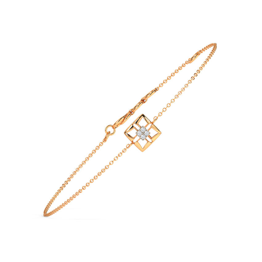 Delicate Quad Diamond Bracelet
