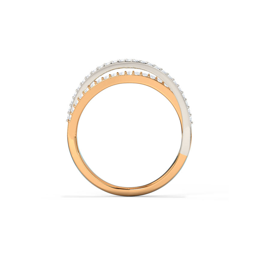 Trio Overlap Diamond Band