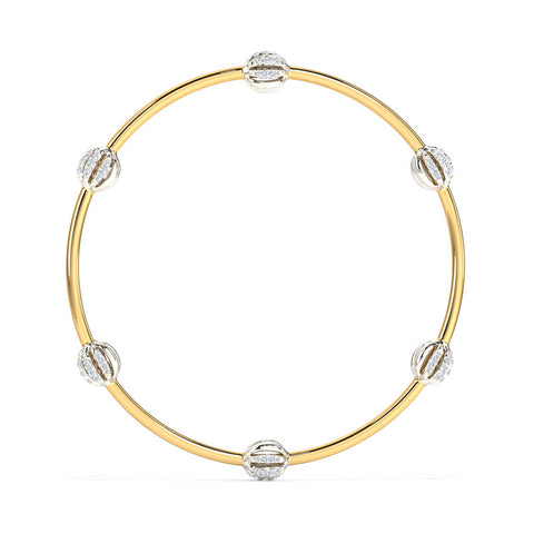 Glorious Orb Diamond Bangle