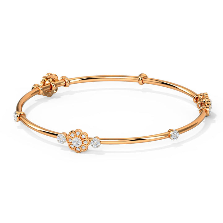 Floret Diamond Bangle
