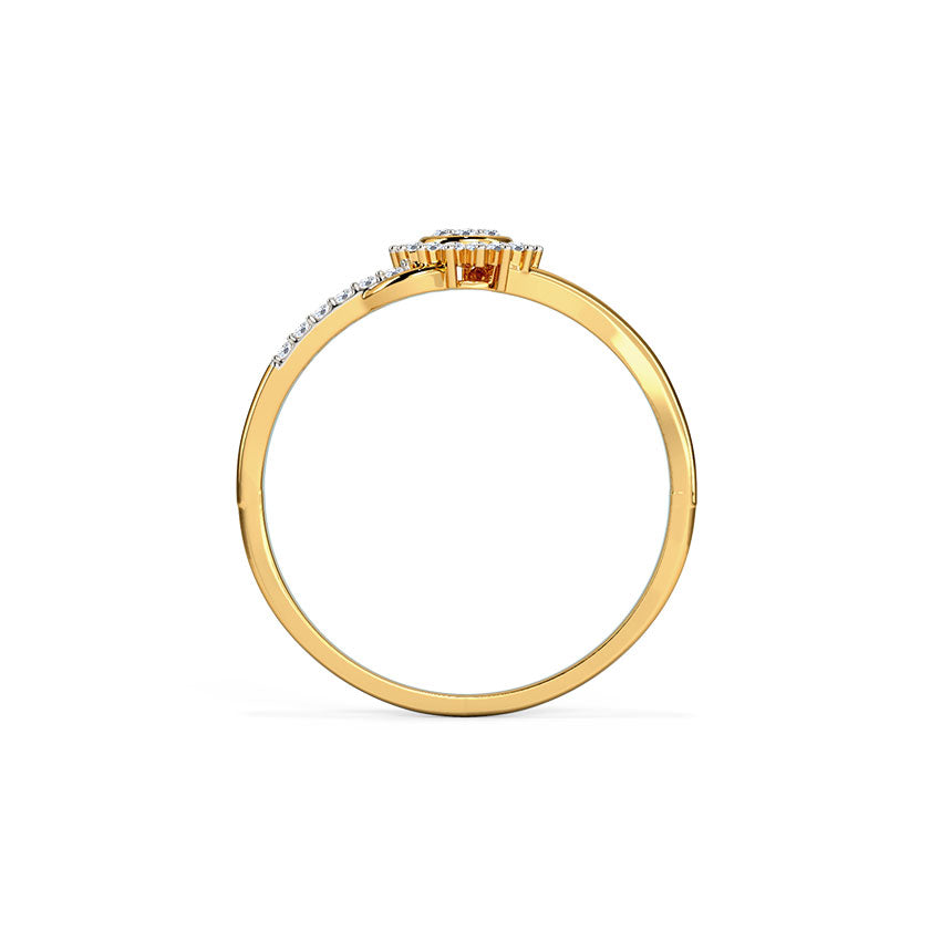 Mila Cluster Wave Diamond Ring