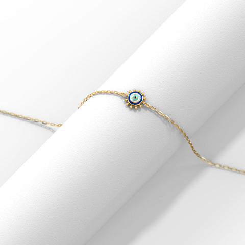 Petite Evil Eye Gold Bracelet