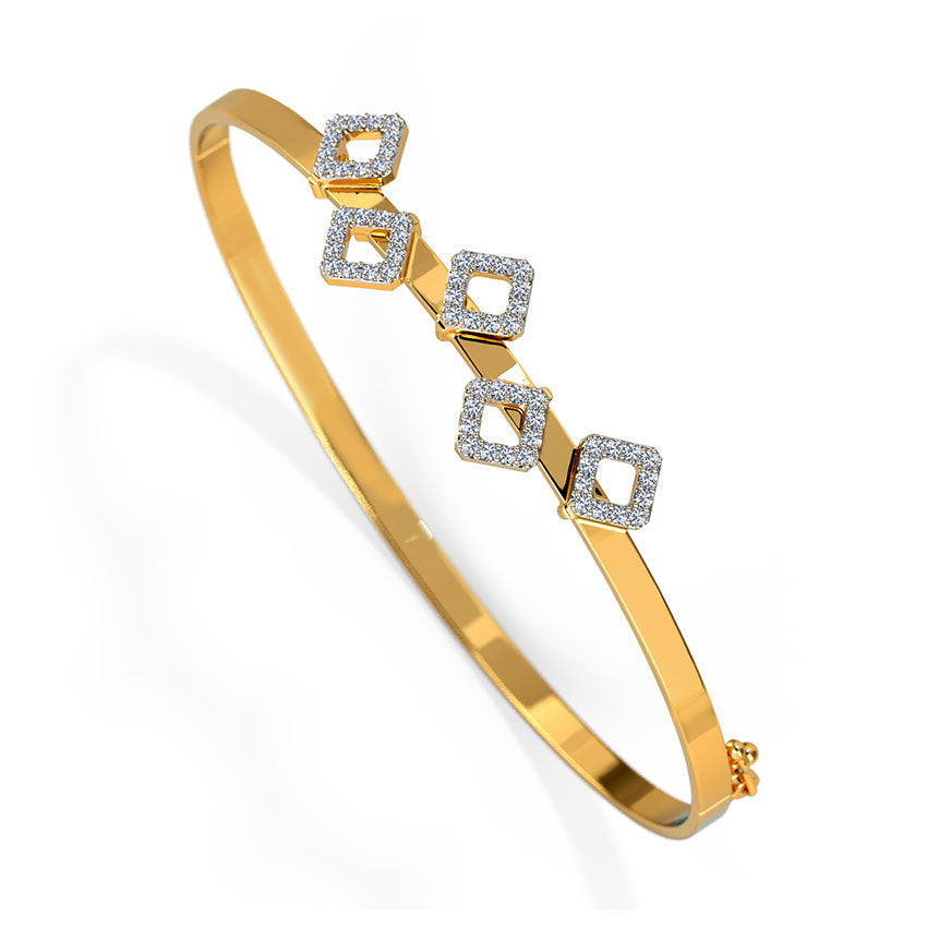 Suzan Block Diamond Bracelet
