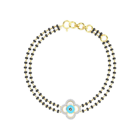 Leena Evil Eye Diamond Mangalsutra Bracelet
