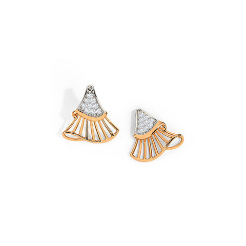 Blissful Diamond Stud Earrings