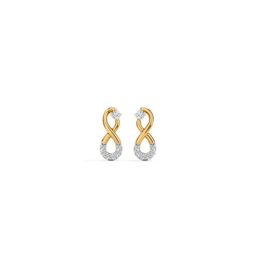 Ira Infinity Diamond Hoop Earrings