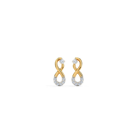 Ira Infinity Diamond Hoop Earrings