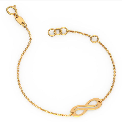 Infinity Bar Gold Bracelet