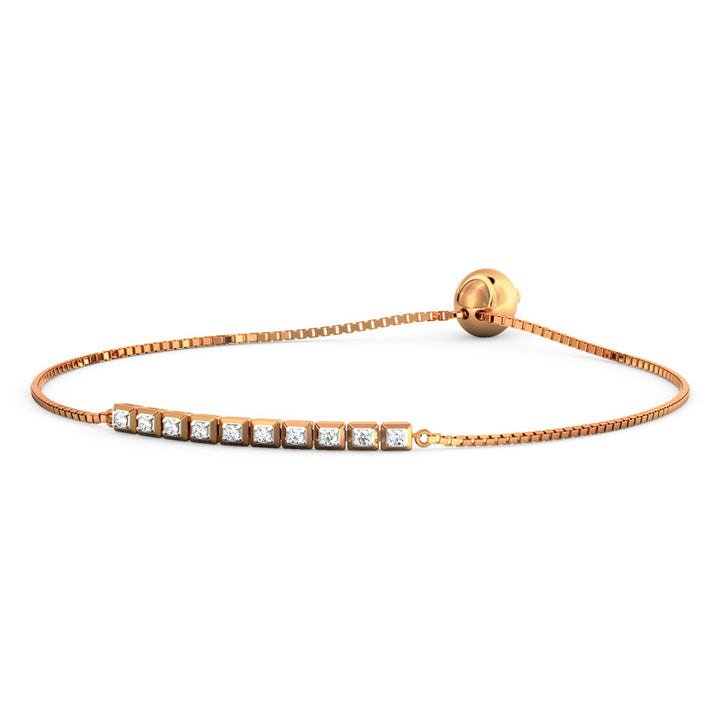 Cubic Diamond Adjustable Bracelet