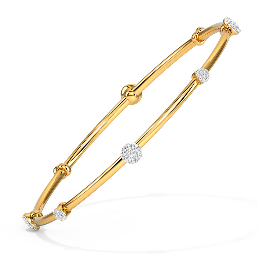 Sparkling Orb Diamond Bangle