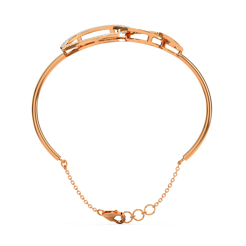 Twinkling Twine Diamond Tube Bracelet