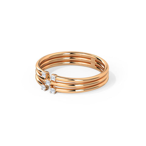 Triune Sparkle Diamond Ring