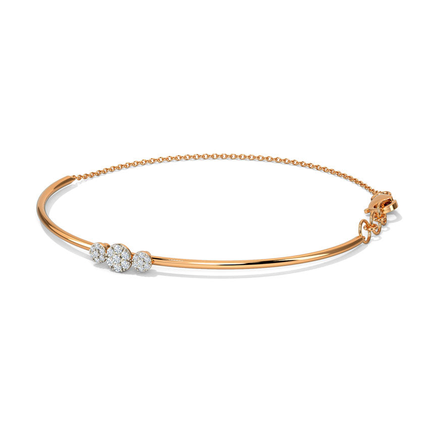 Triad Sparkle Diamond Bracelet