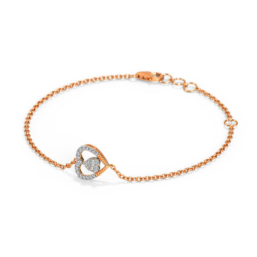 Selona Heart Diamond Bracelet