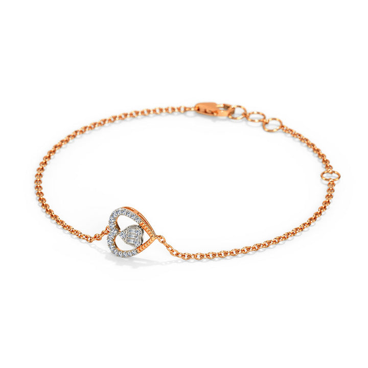 Selona Heart Diamond Bracelet