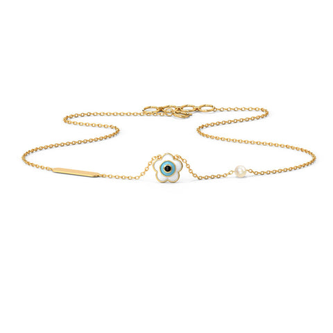 Evil Eye Personalised Gemstone Necklace