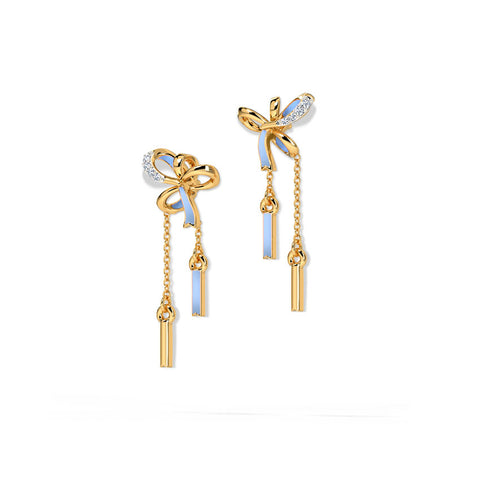 Tassel Dazzle Diamond Drop Earrings