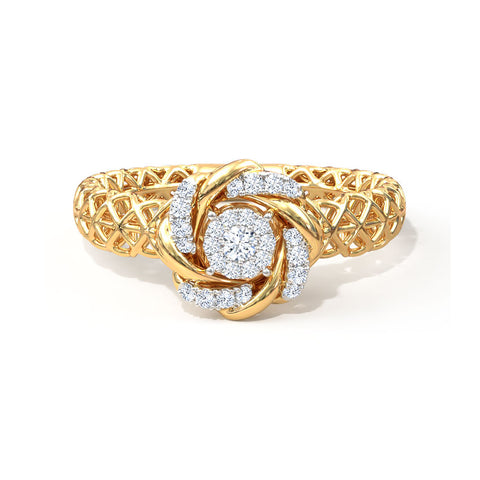 Swivel Mesh Diamond Ring