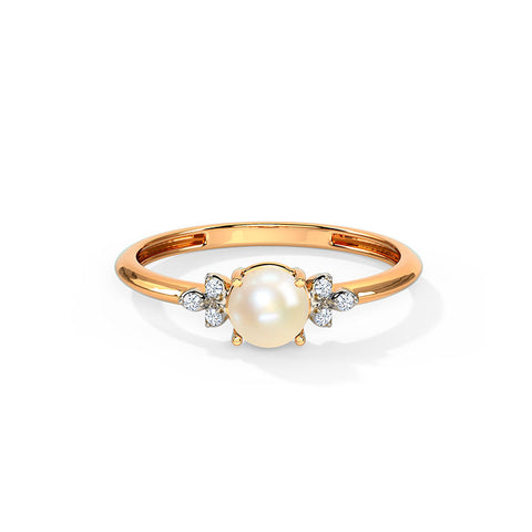 Candy Glow Pearl Diamond Ring