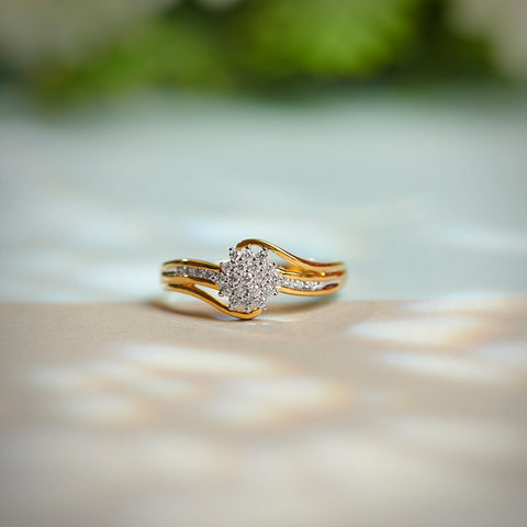 Artistic Floral Diamond Ring
