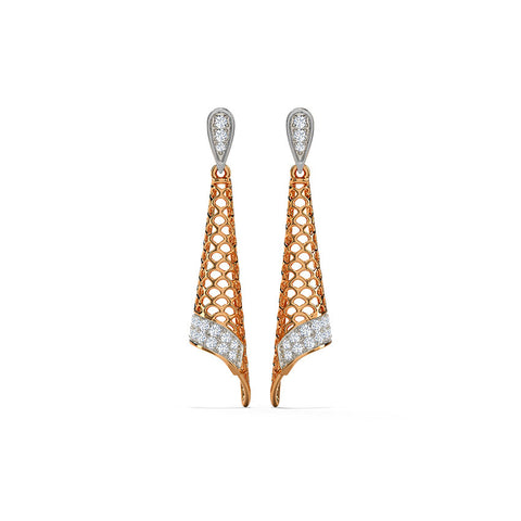 Katy Cutout Diamond Drop Earrings