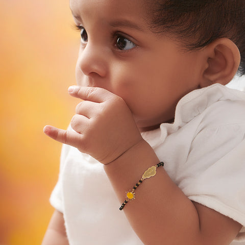 Sunrise Personalised Baby Nazaria Gold Bracelet