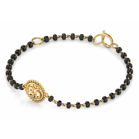 Om Baby Nazaria Gold Bracelet Set of 2