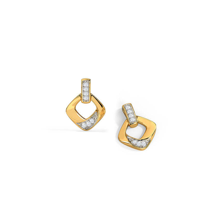 Alluring Diamond Stud Earrings