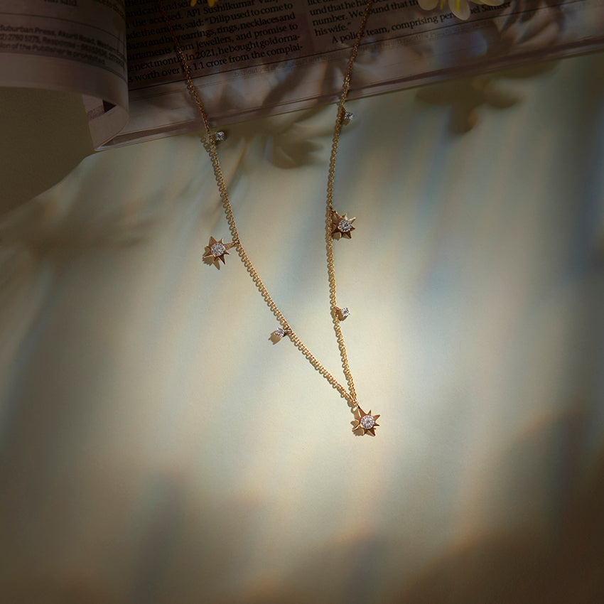 Twinkling Stars Fine Diamond Necklace