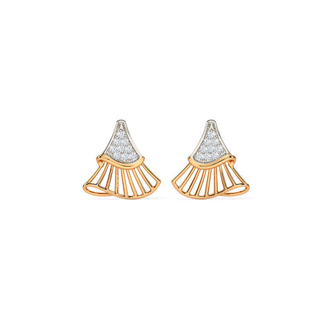 Blissful Diamond Stud Earrings