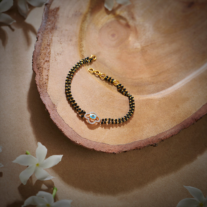 Leena Evil Eye Diamond Mangalsutra Bracelet