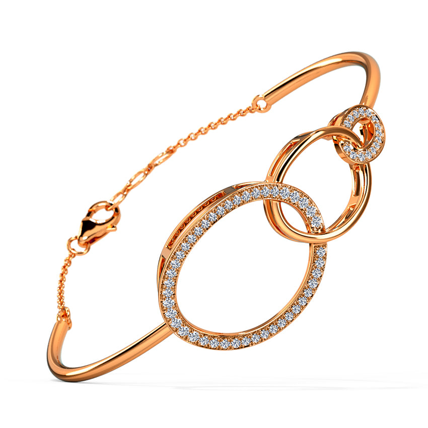 Twinkling Twine Diamond Tube Bracelet