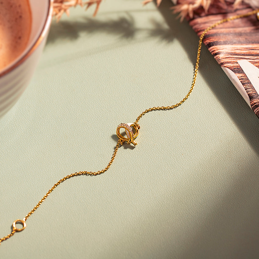 Ivory Heart Diamond Bracelet