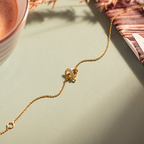 Ivory Heart Diamond Bracelet