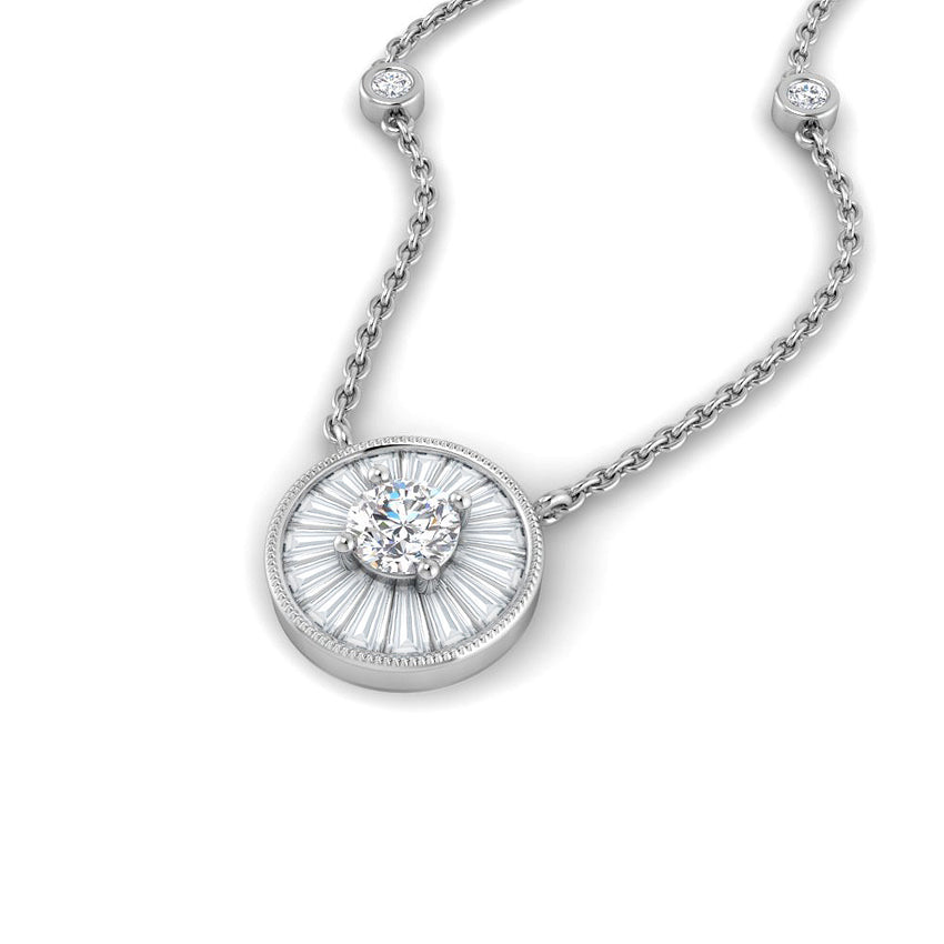 Circle of Bloom Diamond Necklace
