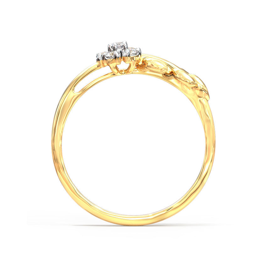 Petite Fern Diamond Ring