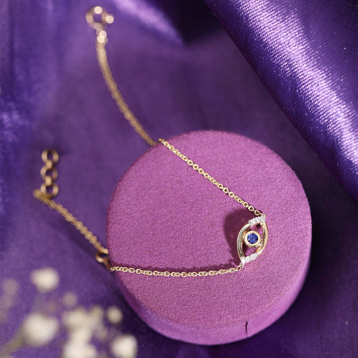 Anna Smart Evil Eye Gemstone Bracelet